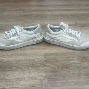 Vans Classic White and Gray Low-Top Sneakers